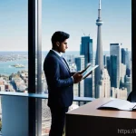 해외 부동산 세금 규정 - **Prompt 1: The Aspiration Amidst Complexity**
    "A person of South Asian descent, dressed in smar...