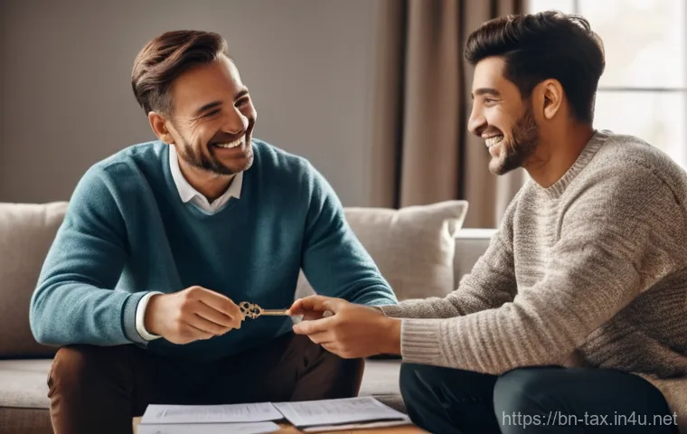 증여세 신고 시 유의사항 - A focused individual in their late 20s, wearing smart, casual attire, is deeply engrossed in a vibra...