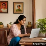 임대주택 사업자의 세금 - **Prompt:** "A cozy Bengali family apartment interior. A mother is smiling at her baby who is wearin...