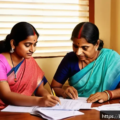 의료비 세액공제 기준 - A detailed, realistic illustration of a Bengali family sitting together in a cozy home office, organ...