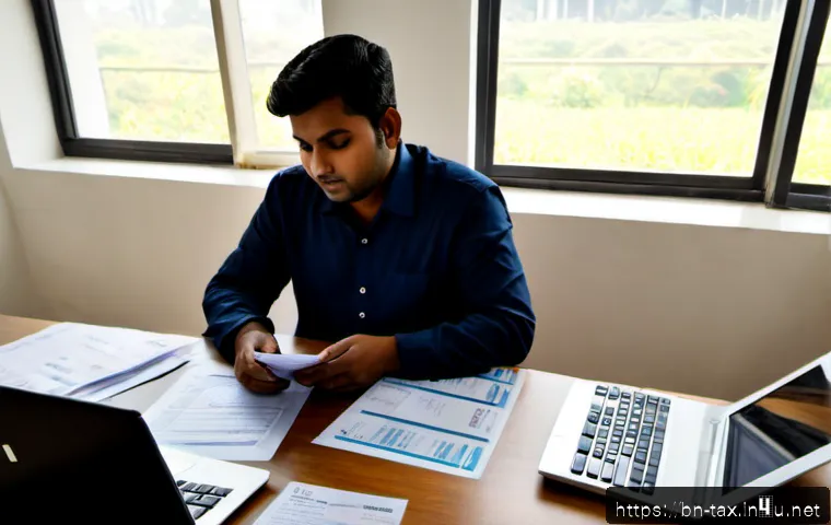 스타트업 세무 관리 - Photorealistic startup tax management scene in a modern Dhaka coworking office, Bengali entrepreneur...